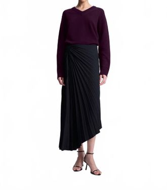 A.L.C. Tracy Tailored Midi Skirt In Black