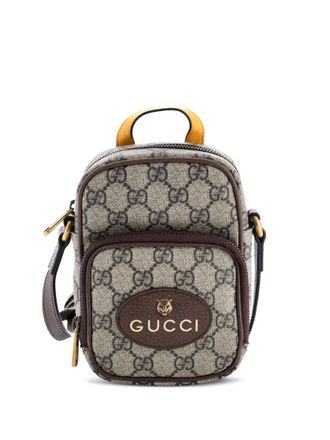 Gucci Neo Vintage Top Handle GG Coated Canvas Mini crossbody bag - Marrone