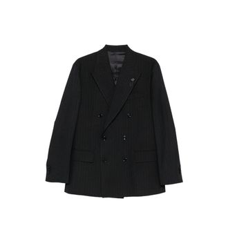 Lardini Pinstripe Double-breasted Blazer
