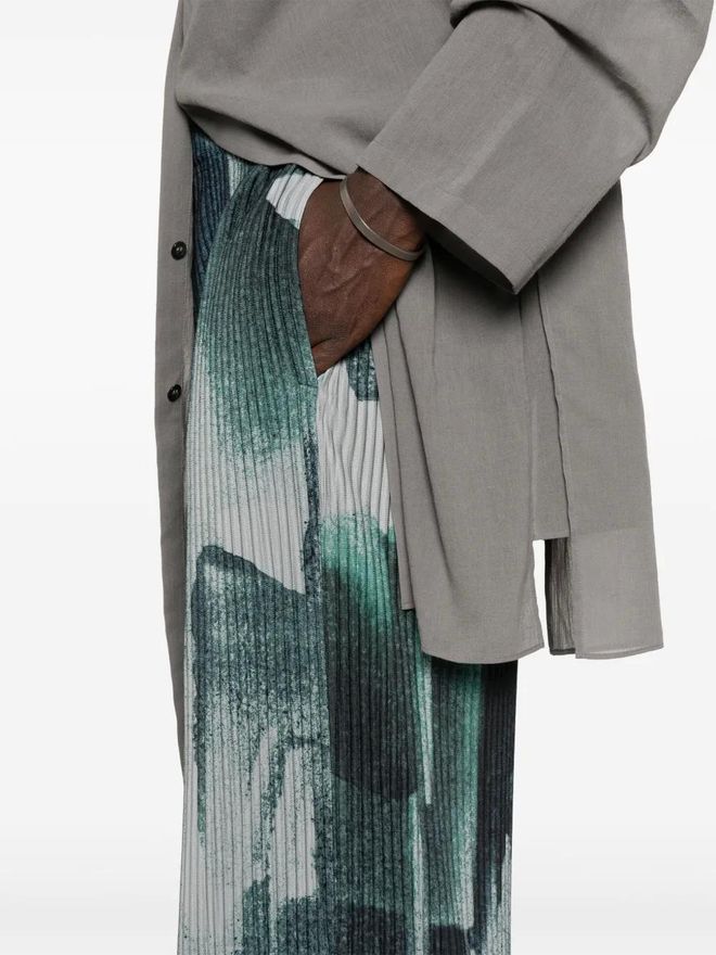 Homme Plissé Issey Miyake Wind Walk trousers - Blue from Homme Plissé Issey Miyake Wind Walk trousers - Blue from