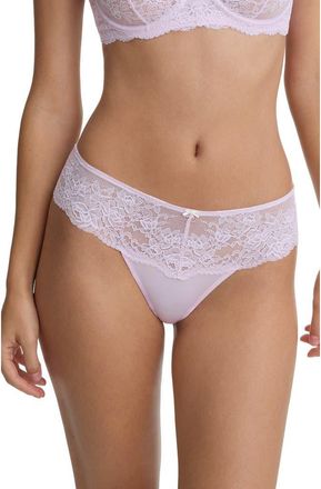 Skarlett Blue Captivate Lace Trim Bikini in Lilac Pink at Nordstrom, Size X-Large