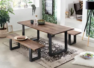 SIT Esstisch &raquo;Tops&Tables&laquo;, mit Tischplatte aus Akazie mit Baumkante wie gewachsen