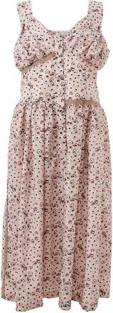 Lardini Midi-jurk zonder mouwen V-hals