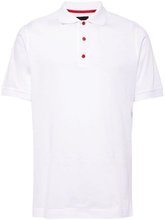 Kiton Fijngebreid poloshirt - Wit