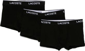 Lacoste Boxer con logo in vita (3 pezzi) - Nero