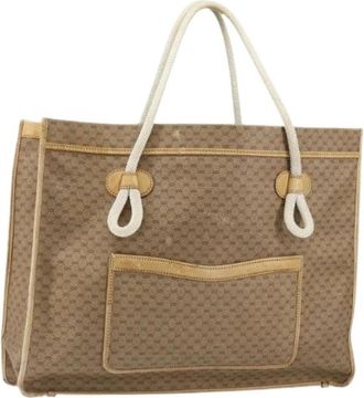 Gucci Pre-owned Plastic Tote Bag - Dames - Vintage Shopper - Beige - ONE Size - Vintage