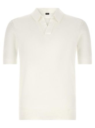 Ermenegildo Zegna White Premium Cotton Polo Shirt
