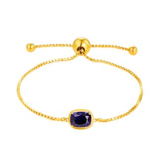 MAX + STONE 18K Gold Over Sterling Silver Gemstone Bracelets 8 Inches