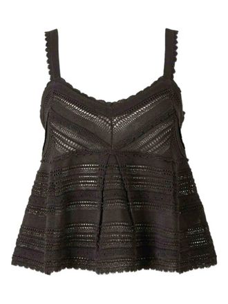 Zimmermann Lucky Lace scalloped top - Black