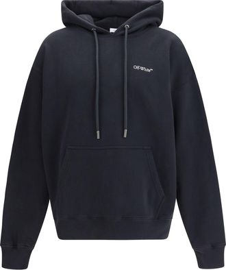 Off-white Mens Hoodie Half Arrows Skate Black Cotton Sweatshirts Sweater