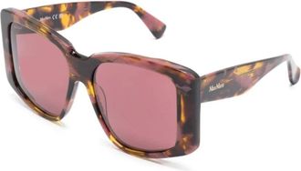 Max Mara 55S Zonnebril - Dames - Zonnebrillen - Bruin - 57 MM - Accessoires