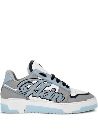Philipp Plein logo-patch low-top sneakers - White