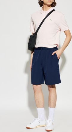 Lacoste Shorts With Logo Patch, Mens, Navy Blue