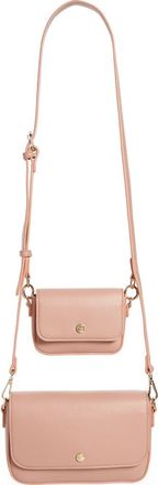 Mali + Lili 2-Piece Vegan Leather Crossbody Bag in Blush at Nordstrom