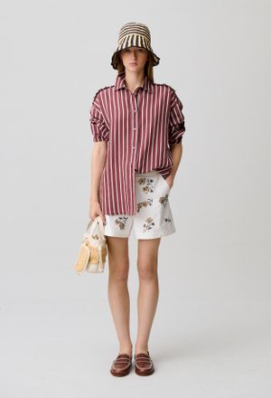 Claudie Pierlot Chemise oversize ray&eacute;e