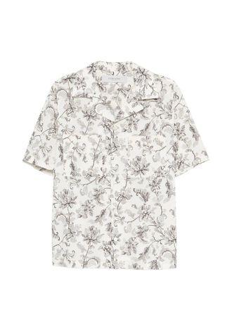 Golden Goose Journey Ms Short Sleeves Boxy Shirt Pasifae Printed Cotton