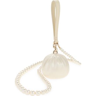Simone Rocha Pearl Dim Sum Clutch in Pearl/Pearl at Nordstrom