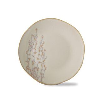 Tag Sprig Ceramic Appetizer Plate Christmas Dining Dishware Cream in Beige at Nordstrom