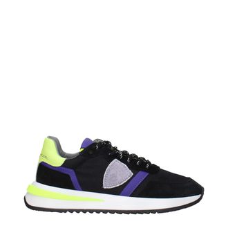 Philippe Model Zwarte Textielen Sport Sneakers