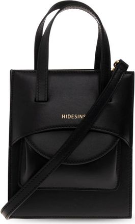 Hidesins Pocket Small Bag - Dames - Handtassen - Zwart - ONE Size - Leer - Tassen