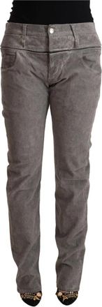 Acht High Waist Straight Fit Jeans - Dames - Slim Fit Jeans - Grijs - W34 - Katoen - Jeans