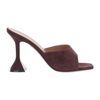 Amina Muaddi Schoenen, Dames, Bruin, 39 EU, Heeled Mules