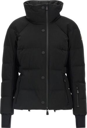 Moncler Black Quilted Turtle Neck Jacket
