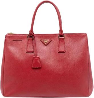 Prada Pre-owned Handbags, female, Red, Size: ONE SIZE Pre-owned The Galleria