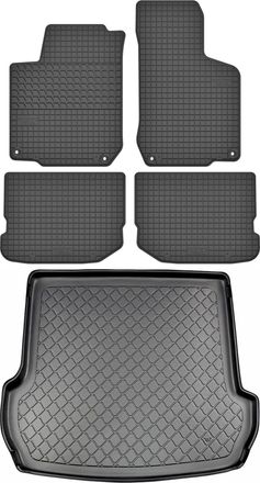 OEM Volkswagen Golf Iv Kombi De 1998 A Mayo De 2007. Juego De Alfombrillas De Goma Para Coche Y Alfombrilla Para Maletero