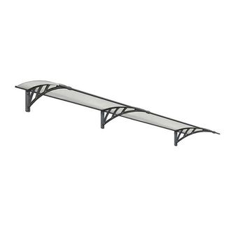 Palram Patio Cover Neo Door Awning Canopy 2700 Twinwall - L273 cm - Grey