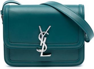 Saint Laurent 2020 Small Calfskin Solferino Satchel In Box crossbody bag - Blu