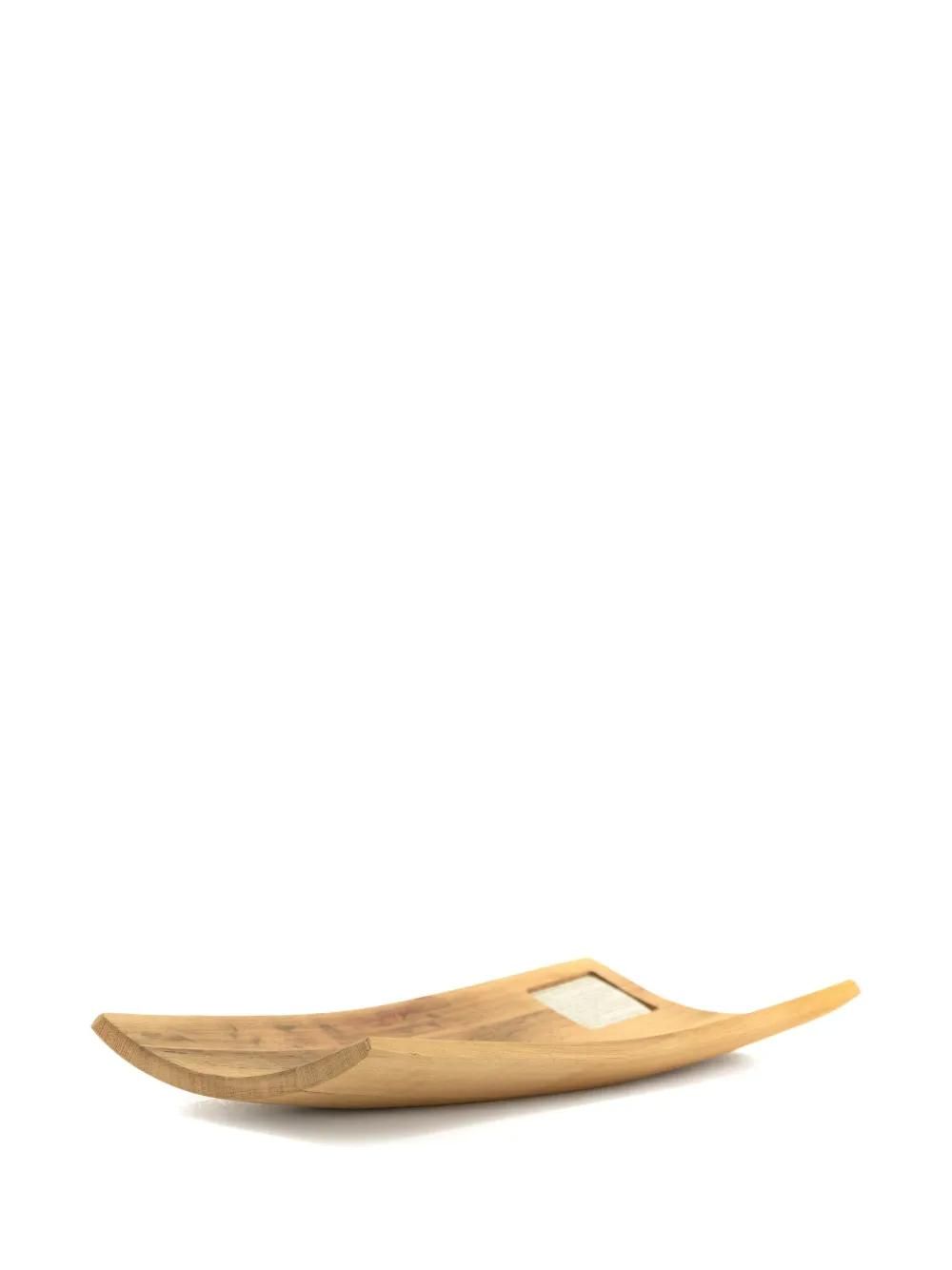 By On Posate Per Insalata In Legno Di Acacia - 28x6,5x1,5 Cm, Marrone, Fatte A Mano, Venature Uniche