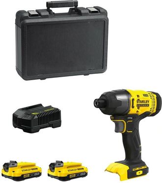 Stanley Atornillador De Impacto Fatmax Sfmcf800d2k (2 X 2,0 Ah + Cargador + Malet&iacute;n)