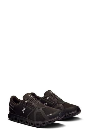 On Cloud 6 Sneaker in Black/Black at Nordstrom, Size 7.5