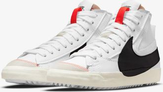 Nike Blazer Mid 77 Jumbo DD3111-100 Sneakers Mens White Black Leather Lace Up