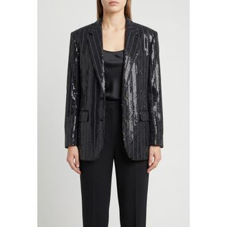 Brunello Cucinelli Black Oversized Blazer, Brand Size 46 (US Size 12)