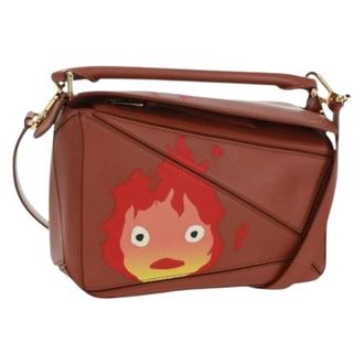 Loewe Pre-owned Handbag - Dames - Pre-owned - Bruin - Maat: ONE Size Leer