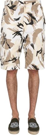 Kenzo Tropic Camo Bermuda Shorts - White