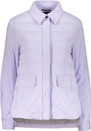 Moorer Klassieke Donsjas met Trekkoord Taille - Dames - Gewatteerde jassen - Paars - M - Polyester - Jassen