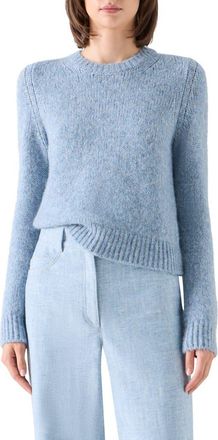 Akris Fluffy Alpaca Blend Sweater in Light Blue at Nordstrom, Size 14