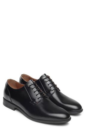 Nero Giardini Plain Toe Derby in Black at Nordstrom, Size 10-10.5Us