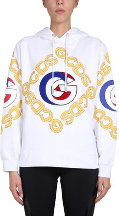 GCDS Relaxed Fit Cotton Hoodie