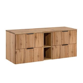 Petits Meubles Mueble bajo lavabo 140cm 2 nichos tableros de melamina y mdf madera