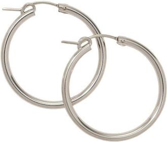 Made by Mary Maude Hoop Earrings in Silver at Nordstrom, Size Medium