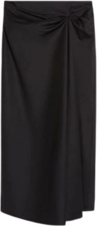 Max Mara Paggi Midi Rok - Dames - Midirokken - Zwart - S - Katoen - Rokken