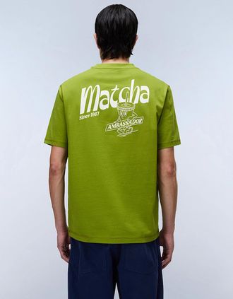 Napapijri Mens Napapijri Sol Matcha Ambassador T-Shirt - Green - Size: 40