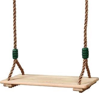OEM Columpio De Madera Resistente Con Cuerda Ajustable Para Adultos, Ideal Para Jard&iacute;n, Patio, Interiores, Exteriores Y Parques