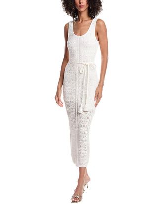 Milly Pointelle Knit Midi Dress