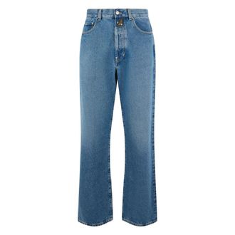 Diesel Straight Jeans, male, Blue, Size: W32 Denim Trousers
