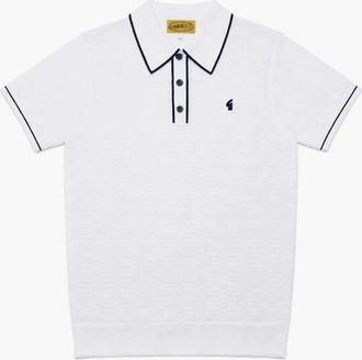 Gabicci Vintage 1973 Mens Gabicci Vintage Ronnie White Polo Shirt - Size: 44